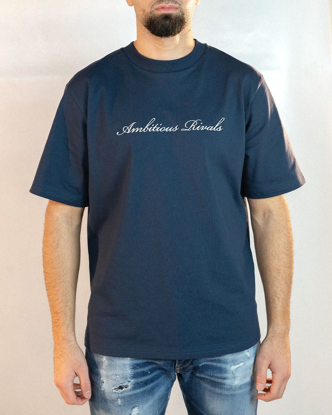 Ambitious Rivals Embroidered Oversized T-Shirt